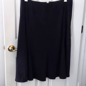 J M Collection Ebony Black Midi Skirt